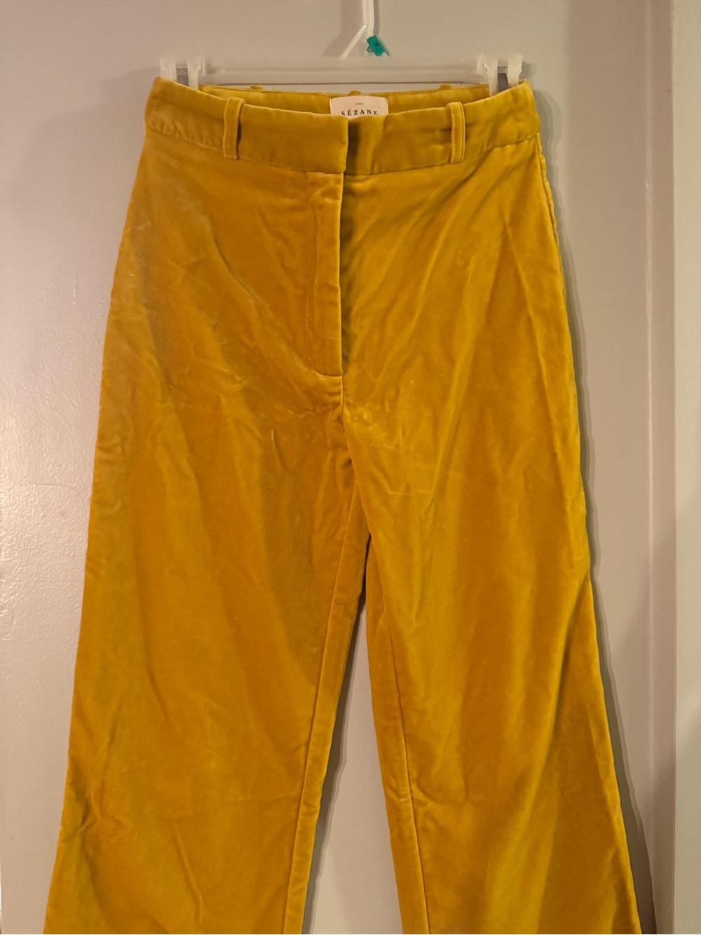 Sezane Pantalon Ferdinand Velours Mıel NWT - Picture 8 of 9